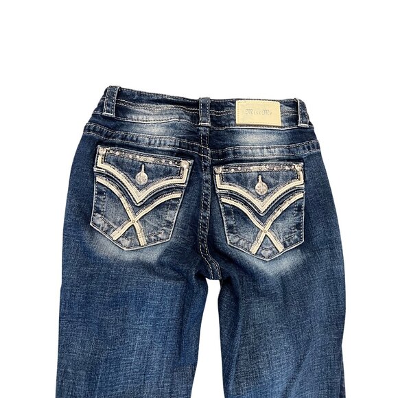 Miss Me Curvy Skinny Blue Jeans Women's Size 24 Dark Wash Denim - Picture 1 of 8